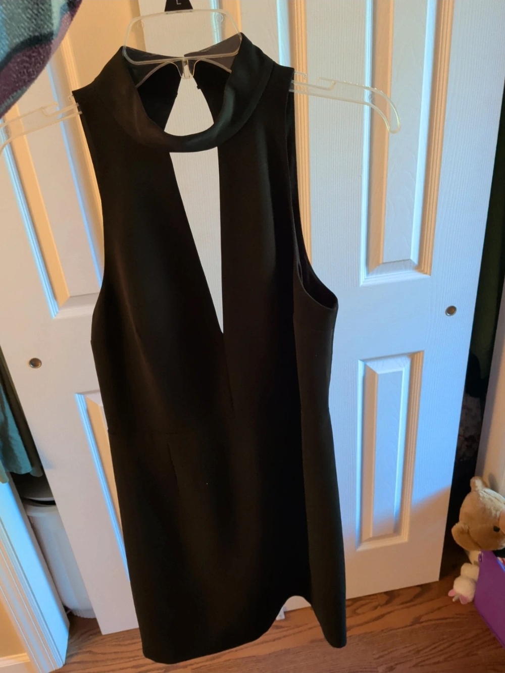 Express Black Sleeveless Mock Neck Mini Dress